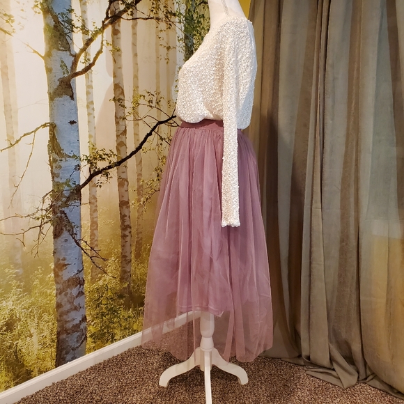 BOOHOO | Mauve Tulle Skirt - Picture 5 of 11